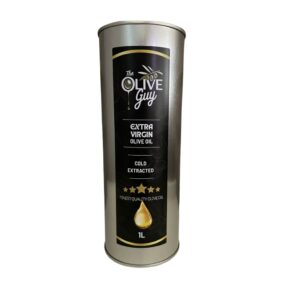 Cold-pressed 1L extra virgin olive oil tin - The Olive Guy"